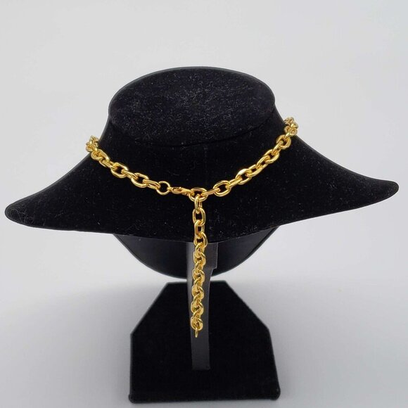 100% Auth Louis Vuitton Lock & Key with Unbranded Gold Plated Chain Necklace - Picture 4 of 6